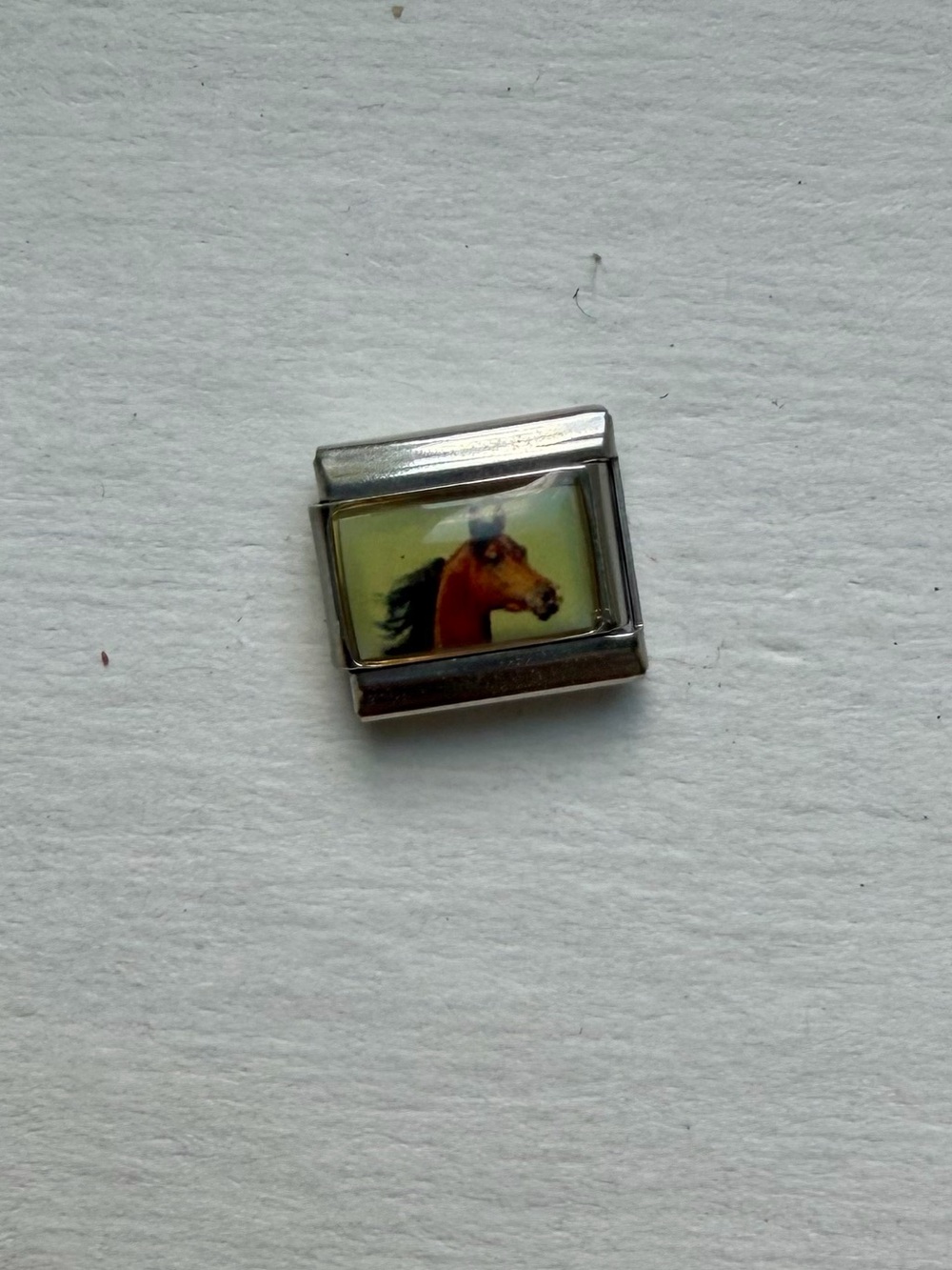 Italian Charm with Horse Portrait